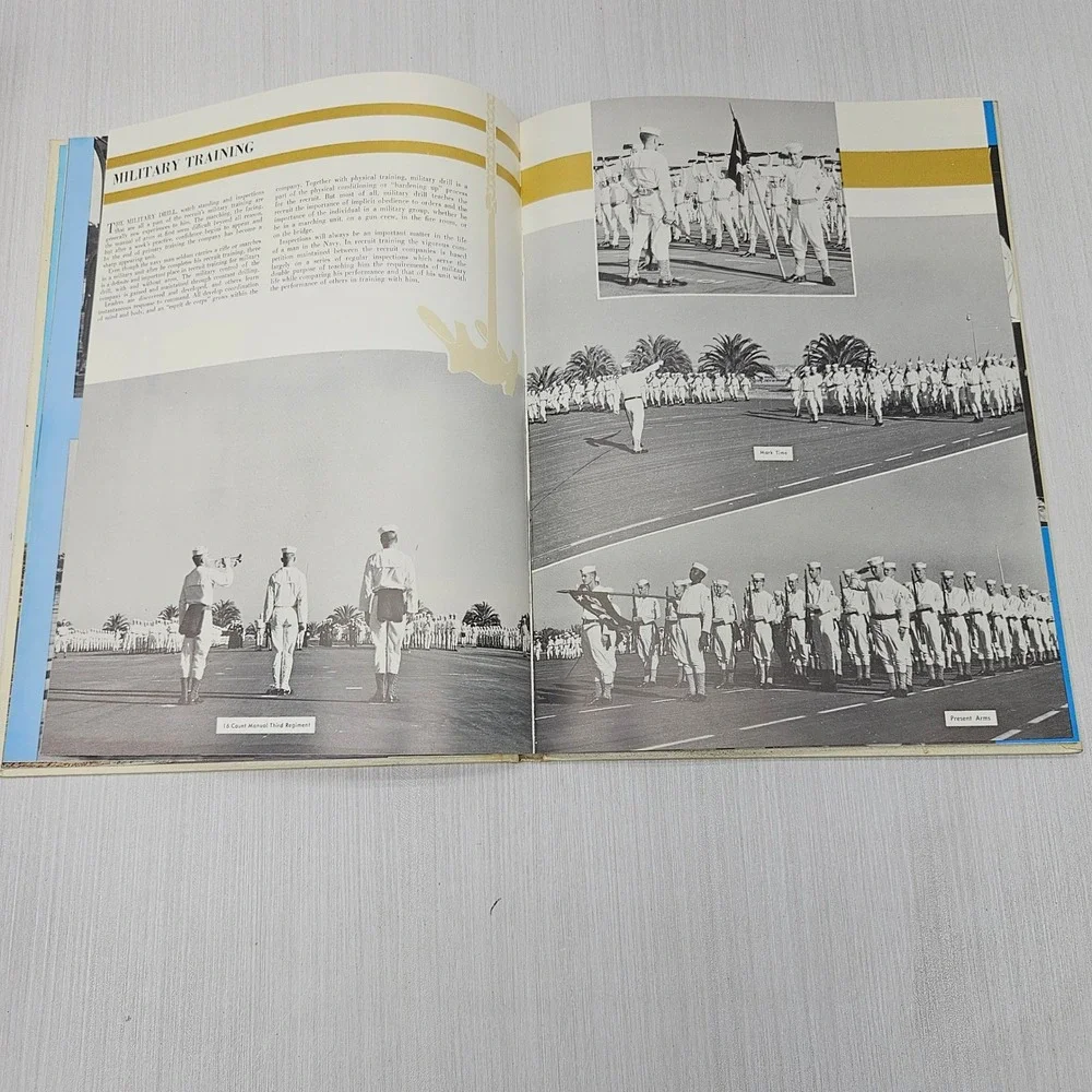 Vintage The Anchor US Naval Training Center San Diego Yearbook with Record